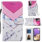For Samsung Galaxy A72 5G / 4G Painted Pattern Horizontal Flip Leather Case with Holder & Card Slots & Photo Frame(Smoke Marble) - 1