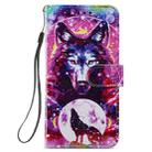 For Samsung Galaxy S21 Ultra 5G Painted Pattern Horizontal Flip Leather Case with Holder & Card Slots & Photo Frame(Wolf Totem) - 1