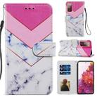 For Samsung Galaxy S20 FE Painted Pattern Horizontal Flip Leather Case with Holder & Card Slots & Photo Frame(Smoke Marble) - 1