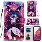 For Samsung Galaxy S20 FE Painted Pattern Horizontal Flip Leather Case with Holder & Card Slots & Photo Frame(Wolf Totem) - 1