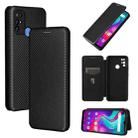 For Doogee X96 Pro Carbon Fiber Texture Horizontal Flip TPU + PC + PU Leather Case with Card Slot(Black) - 1