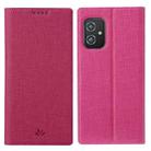 For Asus Zenfone 8 ZS590KS ViLi DMX Series Shockproof TPU + PU Leather Magnetic Attraction Horizontal Flip Case with Card Slot & Holder(Rose Red) - 1