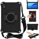 For Huawei MediaPad M5 Lite 8.0 inch Spider King EVA Protective Case with Adjustable Shoulder Strap & Holder(Black) - 1