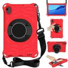 For Huawei MediaPad M5 Lite 8.0 inch Spider King EVA Protective Case with Adjustable Shoulder Strap & Holder(Red) - 1