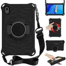 For Huawei MediaPad M6 8.4 Spider King EVA Protective Case with Adjustable Shoulder Strap & Holder(Black) - 1