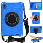 For Huawei MediaPad M6 8.4 Spider King EVA Protective Case with Adjustable Shoulder Strap & Holder(Blue) - 1