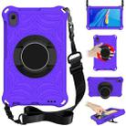 For Huawei MediaPad M6 8.4 Spider King EVA Protective Case with Adjustable Shoulder Strap & Holder(Purple) - 1