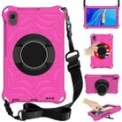 For Huawei MediaPad M6 8.4 Spider King EVA Protective Case with Adjustable Shoulder Strap & Holder(Rose Red) - 1