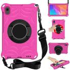 For Huawei MatePad T 8 8.0 inch Spider King EVA Protective Case with Adjustable Shoulder Strap & Holder(Rose Red) - 1