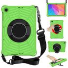 For Huawei MatePad T 10 / T 10s Spider King EVA Protective Case with Adjustable Shoulder Strap & Holder(Green) - 1