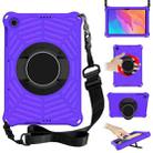 For Huawei MatePad T 10 / T 10s Spider King EVA Protective Case with Adjustable Shoulder Strap & Holder(Purple) - 1