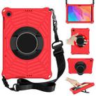 For Huawei MatePad T 10 / T 10s Spider King EVA Protective Case with Adjustable Shoulder Strap & Holder(Red) - 1