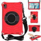 For Lenovo Tab M8 FHD TB-8505F / TB-8705X 8.0 inch Spider King EVA Protective Case with Adjustable Shoulder Strap & Holder(Red) - 1