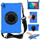 For Lenovo Tab P11 TB-J606F / XiaoXin Pad 11 Spider King EVA Protective Case with Adjustable Shoulder Strap & Holder(Blue) - 1