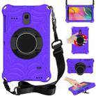 For Samsung Galaxy Tab A 8.0 2018 SM-T387W / SM-T387V & Tab A 8.0 SM-T385 / T380 & Tab 4 T330 & Tab E 8.0 T377 Spider King EVA Protective Case with Adjustable Shoulder Strap & Holder(Purple) - 1