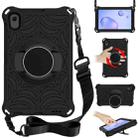 For Samsung Galaxy Tab A 8.4 2020 SM-T307U Spider King EVA Protective Case with Adjustable Shoulder Strap & Holder(Black) - 1