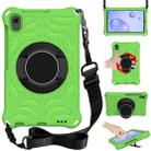 For Samsung Galaxy Tab A 8.4 2020 SM-T307U Spider King EVA Protective Case with Adjustable Shoulder Strap & Holder(Green) - 1