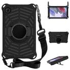 For Samsung Galaxy Tab A7 Lite 8.7 SM-T220 / SM-T225 Spider King EVA Protective Case with Adjustable Shoulder Strap & Holder(Black) - 1