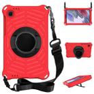 For Samsung Galaxy Tab A7 Lite 8.7 SM-T220 / SM-T225 Spider King EVA Protective Case with Adjustable Shoulder Strap & Holder(Red) - 1