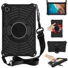 For Xiaomi Mi Pad 4 Plus Spider King EVA Protective Case with Adjustable Shoulder Strap & Holder(Black) - 1