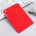 Solid Color Liquid Silicone Dropproof Full Coverage Protective Case For iPad mini 5 / mini 4(Red) - 2