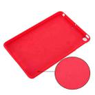 Solid Color Liquid Silicone Dropproof Full Coverage Protective Case For iPad mini 5 / mini 4(Red) - 5