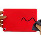 Solid Color Liquid Silicone Dropproof Full Coverage Protective Case For iPad mini 5 / mini 4(Red) - 6