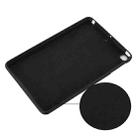 Solid Color Liquid Silicone Dropproof Full Coverage Protective Case For iPad mini 5 / mini 4(Black) - 5