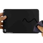 Solid Color Liquid Silicone Dropproof Full Coverage Protective Case For iPad mini 5 / mini 4(Black) - 6