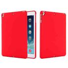 Solid Color Liquid Silicone Dropproof Full Coverage Protective Case For iPad Air / 9.7 2017 / 9.7 2018 / Pro 9.7(Red) - 1