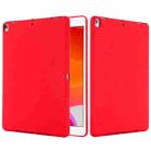 Solid Color Liquid Silicone Dropproof Full Coverage Protective Case For iPad 10.2 2019 / 10.2 2020 / 10.2 2021 / Pro 10.5 2017 / Air 10.5 2019(Red) - 1