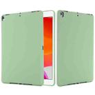 Solid Color Liquid Silicone Dropproof Full Coverage Protective Case For iPad 10.2 2019 / 10.2 2020 / 10.2 2021 / Pro 10.5 2017 / Air 10.5 2019(Green) - 1
