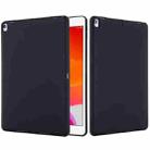 Solid Color Liquid Silicone Dropproof Full Coverage Protective Case For iPad 10.2 2019 / 10.2 2020 / 10.2 2021 / Pro 10.5 2017 / Air 10.5 2019(Black) - 1
