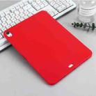 Solid Color Liquid Silicone Shockpoof Tablet Case For iPad Air 2022 / 2020 10.9(Red) - 2
