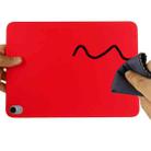 Solid Color Liquid Silicone Shockpoof Tablet Case For iPad Air 2022 / 2020 10.9(Red) - 6