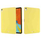 Solid Color Liquid Silicone Shockpoof Tablet Case For iPad Air 2022 / 2020 10.9(Yellow) - 1