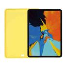 Solid Color Liquid Silicone Shockpoof Tablet Case For iPad Air 11 2024 / Air 2022 / 2020 10.9(Yellow) - 3