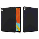 Solid Color Liquid Silicone Shockpoof Tablet Case For iPad Air 2022 / 2020 10.9(Black) - 1