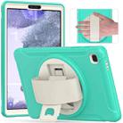 For Samsung Galaxy A7 Lite T220 / T225 360 Degree Rotation PC + TPU Protective Case with Holder & Hand-strap(Mint Green) - 1