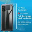 For Asus Zenfone 8 ZS590KS 2 PCS IMAK 0.15mm Curved Full Screen Protector Hydrogel Film Back Protector - 4