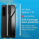 For Sony Xperia 1 III 2 PCS IMAK 0.15mm Curved Full Screen Protector Hydrogel Film Back Protector - 4
