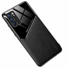 For OPPO Reno6 5G All-inclusive Leather + Organic Glass Protective Case with Metal Iron Sheet(Black) - 1