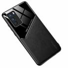 For OPPO Reno6 Pro 5G All-inclusive Leather + Organic Glass Protective Case with Metal Iron Sheet(Black) - 1