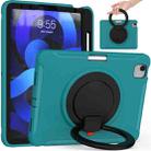Shockproof TPU + PC Tablet Case with 360 Degree Rotation Grip Holder & Pen Slot For iPad Air 4 10.9 / Pro 11 2022 / 2021 / 2020 / 2018(Blue) - 1