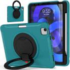 Shockproof TPU + PC Tablet Case with 360 Degree Rotation Grip Holder & Pen Slot For iPad Air 4 10.9 / Pro 11 2022 / 2021 / 2020 / 2018(Blue) - 3