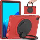 Shockproof TPU + PC Protective Case with 360 Degree Rotation Foldable Handle Grip Holder & Pen Slot For Samsung Galaxy Tab A7 10.4 2020 T500(Red) - 1