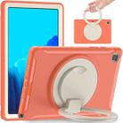 Shockproof TPU + PC Protective Case with 360 Degree Rotation Foldable Handle Grip Holder & Pen Slot For Samsung Galaxy Tab A7 10.4 2020 T500(Living Coral) - 1