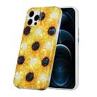 For iPhone 11 Pro Max Shell Texture Pattern Full-coverage TPU Shockproof Protective Case (Little Sunflowers) - 1