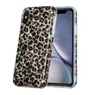 Shell Texture Pattern Full-coverage TPU Shockproof Protective Case For iPhone X / XS(Little Leopard) - 1