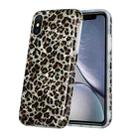 For iPhone XS Max Shell Texture Pattern Full-coverage TPU Shockproof Protective Case(Little Leopard) - 1